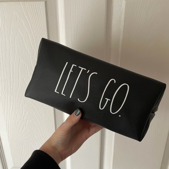 RAE DUNN “Let’s Go” Makeup/Toiletries Bag - Picture 1 of 7